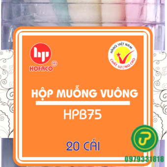 HỘP MUỖNG VUÔNG-HPB 75