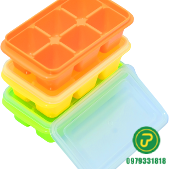 KHAY ĐÁ 6 VIÊN CÓ NẮP ĐẬY-HPL 78