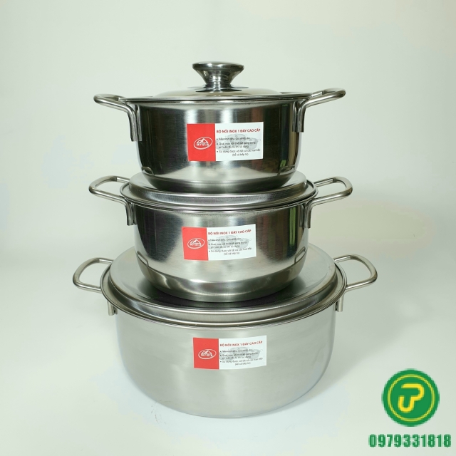 BỘ NỒI 3 INOX RẺ