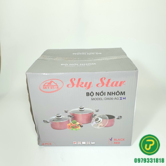BỘ NỒI 6 CÁI SKYSTAR