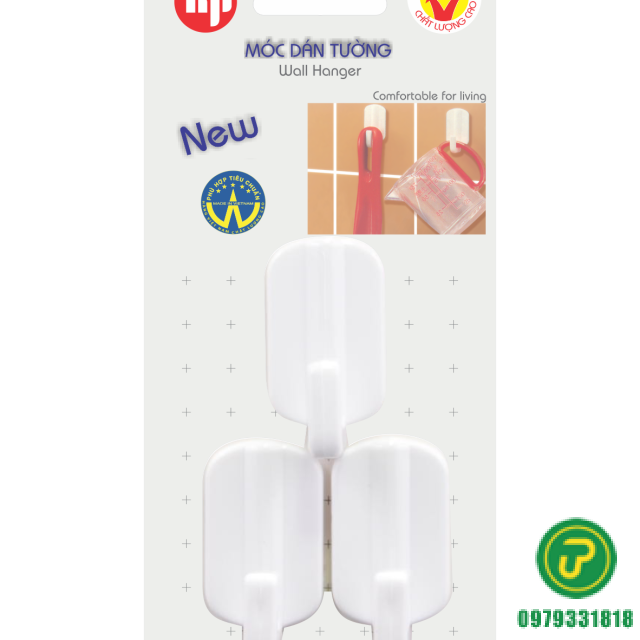 MÓC DÁN 3 SỌC GIỮA-HPG 25