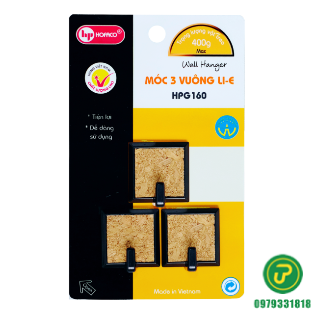 MÓC DÁN 3 VUÔNG-HPG 160