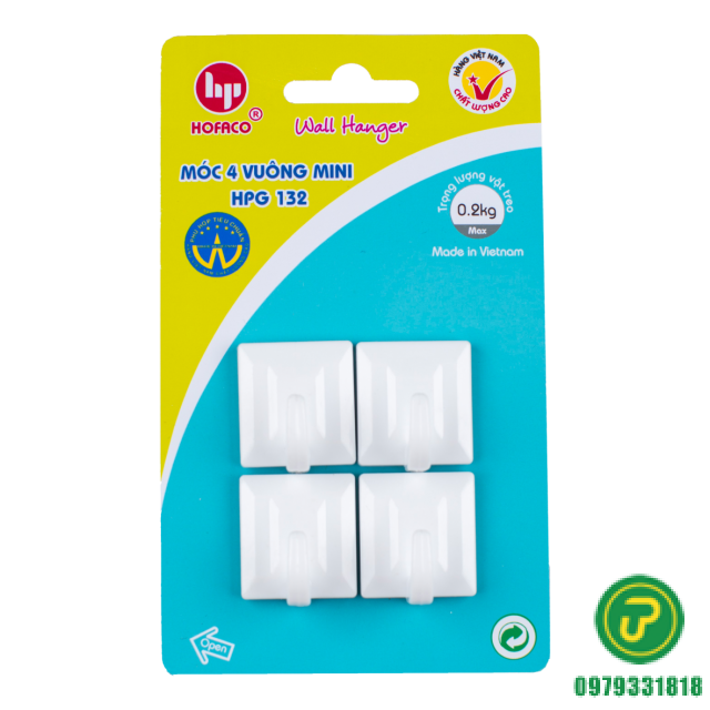 MÓC DÁN 4 VUÔNG MINI 132