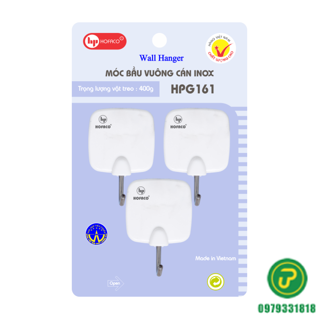 MÓC DÁN BẦU VUÔNG-HPG 161
