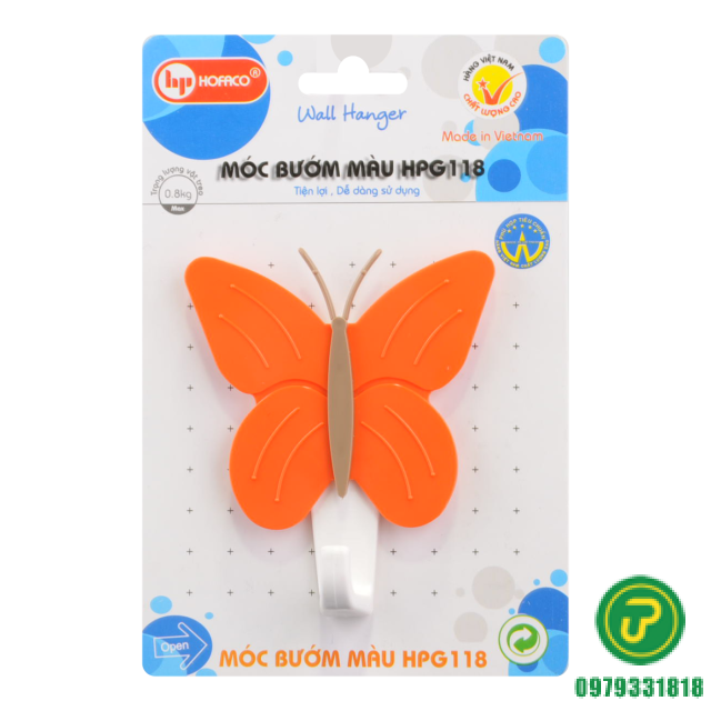 MÓC DÁN BƯỚM MÀU-HPG 118