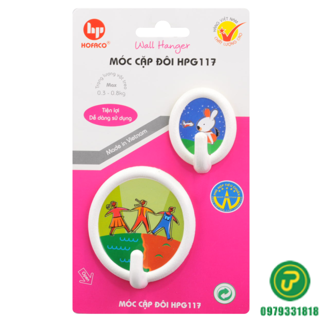 MÓC DÁN CẶP ĐÔI-HPG 117