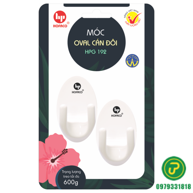MÓC DÁN OVAL CÁN ĐÔI-HPG 192