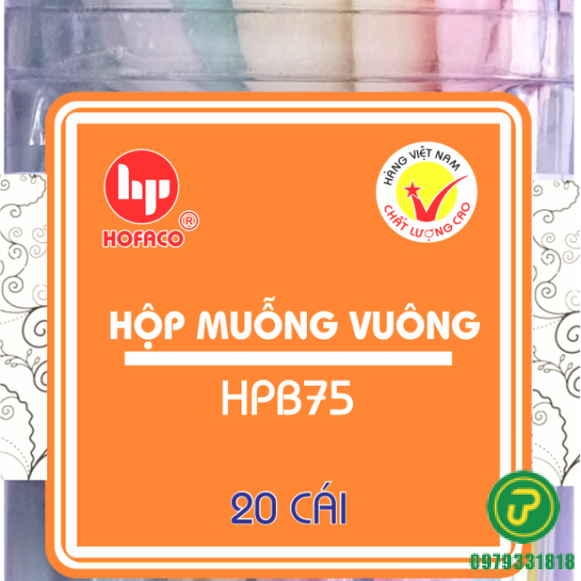 HỘP MUỖNG VUÔNG-HPB 75