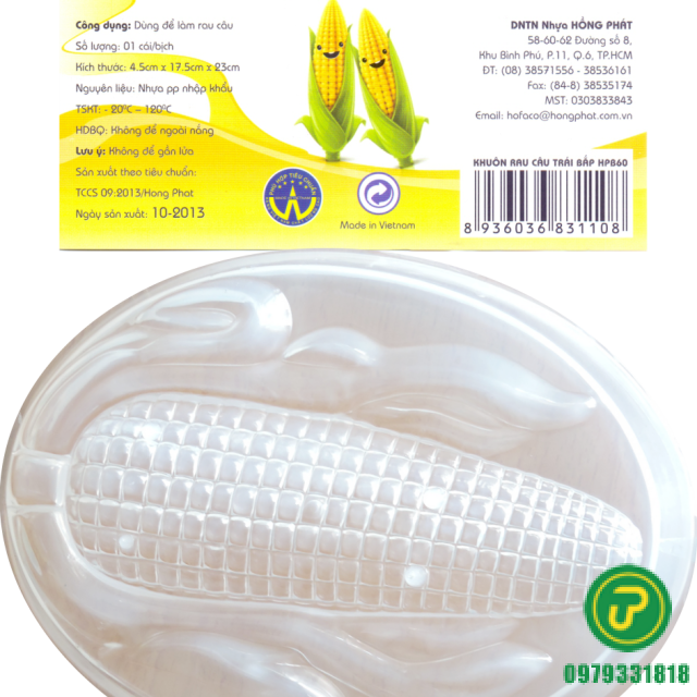 KHUÔN RAU CÂU TRÁI BẮP-HPB 60
